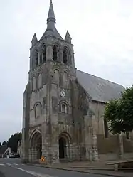 The church in Sainte-Solange