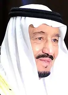 Photograph of King Salman in his 85th year