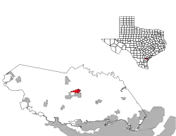 Location of Sinton, Texas