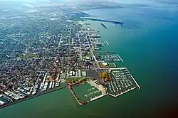 Aerial view of Sandusky