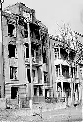 One of 35,000 buildings destroyed by Serbian bombs