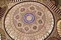 The interior side view of the main dome of Selimiye Mosque in Edirne