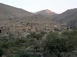 A settlement in Wardak along the road between Kabul and Bamiyan