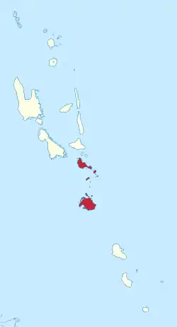 Location in Vanuatu