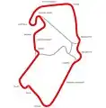 Bridge Grand Prix Circuit: Length: 5.14 km. Before 2010 known as just 'Grand Prix Circuit'. Last modified in 2000, used for the British Grand Prix up to 2009.