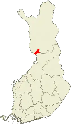 Location of Simo in Finland