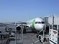 A Song Airlines Boeing 757 parked at Terminal 2 in 2006.