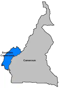 The Southern Cameroons now constitute the Southwest Region and Northwest Region.