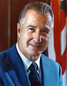 Former Vice President Spiro Agnew of Maryland