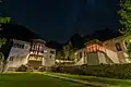 Royal Khaplu Palace at night.