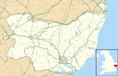 Badingham is located in Suffolk