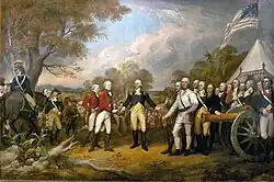 Surrender of General Burgoyne (event 1777, painted 1821)