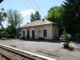 The railway station in Târgu Bujor