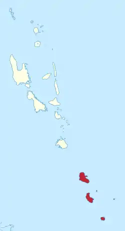 Location in Vanuatu