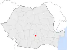 Location of Târgovişte