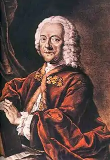 A portrait of Georg Philipp Telemann