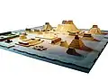 Model of what Tenochtitlan may have looked like