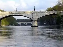 The river Tiber in Rome.