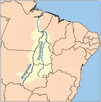 Map of the Araguaia/Tocantins Watershed