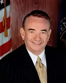 Former HHS SecretaryTommy Thompson,of Wisconsin(campaign)(Withdrew on August 12, 2007)