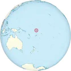 Location of Tuvalu