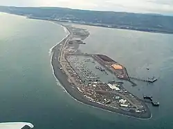 View of the Homer Spit and boat harbor