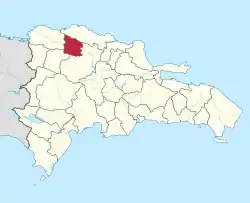 Location of the Valverde Province