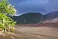 Cinder plain of Yasur volcano on Tanna island.