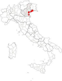 Location of Province of Venice