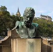 Bust of Victor Hugo.