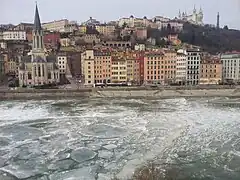 View over the Saône, Lyon.