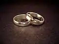 A pair of wedding rings