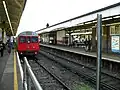 London Underground District Line train in platform 4