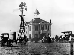 The Winkler County Courthouse in Kermit, in 1910.