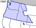 The Oregon Territory, as originally organized, in 1848