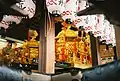 The mikoshi of the Yasaka shrine, displayed for part of the Gion Matsuri in the second week of July.