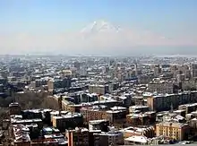 Yerevan, Armenia with Mount Ararat