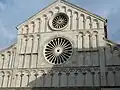 Cathedral of St. Anastasia, Zara/Zadar. Basilica in Romanesque style built in the 12th to 13th century (high Romanesque style), the largest cathedral in Dalmatia.