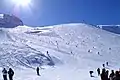 Ski piste on the Hintertux Glacier in North Tyrol