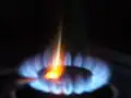 Flame test for zinc oxide on a kitchen stove