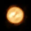 Constructed picture of Antares up-close.