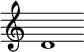 { \override Score.TimeSignature #'stencil = ##f \time 3/2 d'1 }