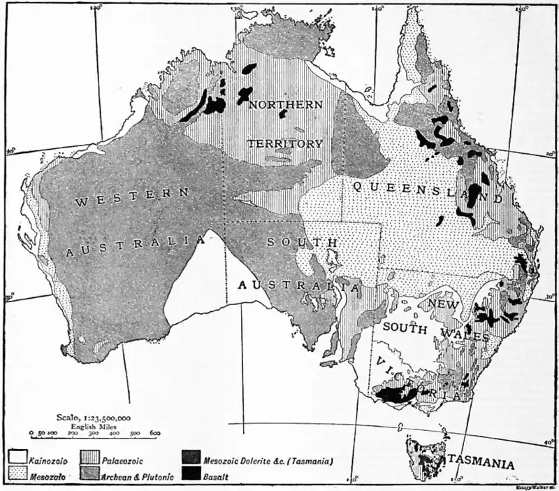 1911 Britannica - Australia - Geology.png