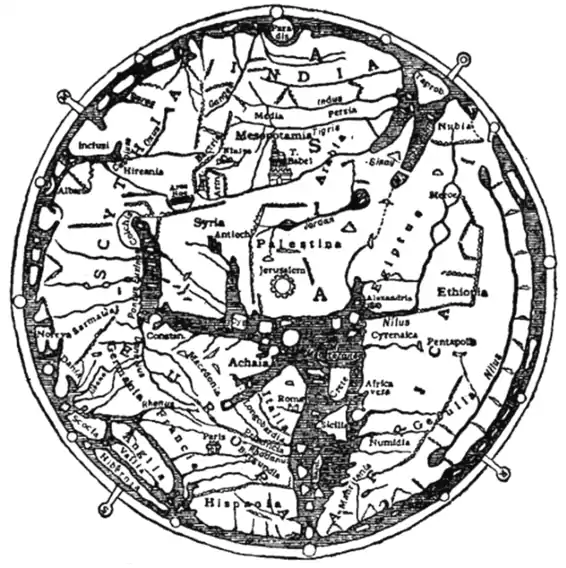 Fig. 11.—The Hereford Map (c. 1280).