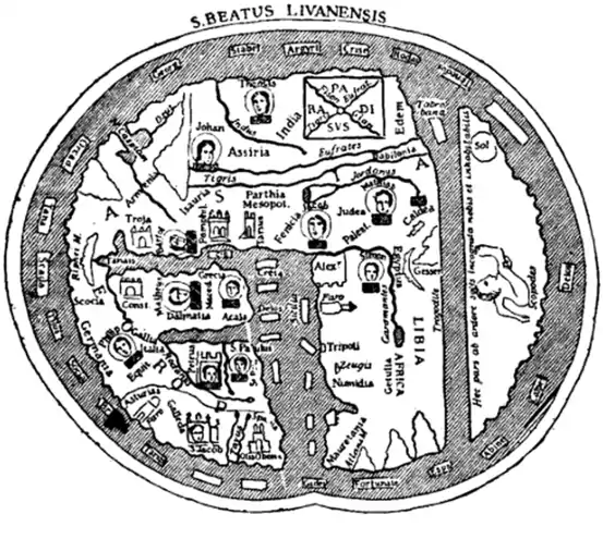 Fig. 12.—The Map of Beatus (776).