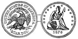 Quarter Dollar—25 cents (Silver).