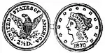 Quarter Eagle—$2.50 (Gold).