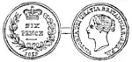 Sixpence (Silver).