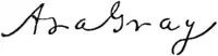 Appletons' Gray Asa signature.png