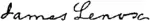 Appletons' Lenox James signature.png